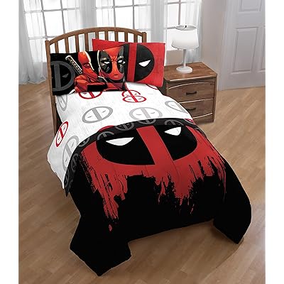 Buy Marvel Deadpool Invasion 4 Piece Full Sheet Set White Gray Red Online In Indonesia B071hpt42w