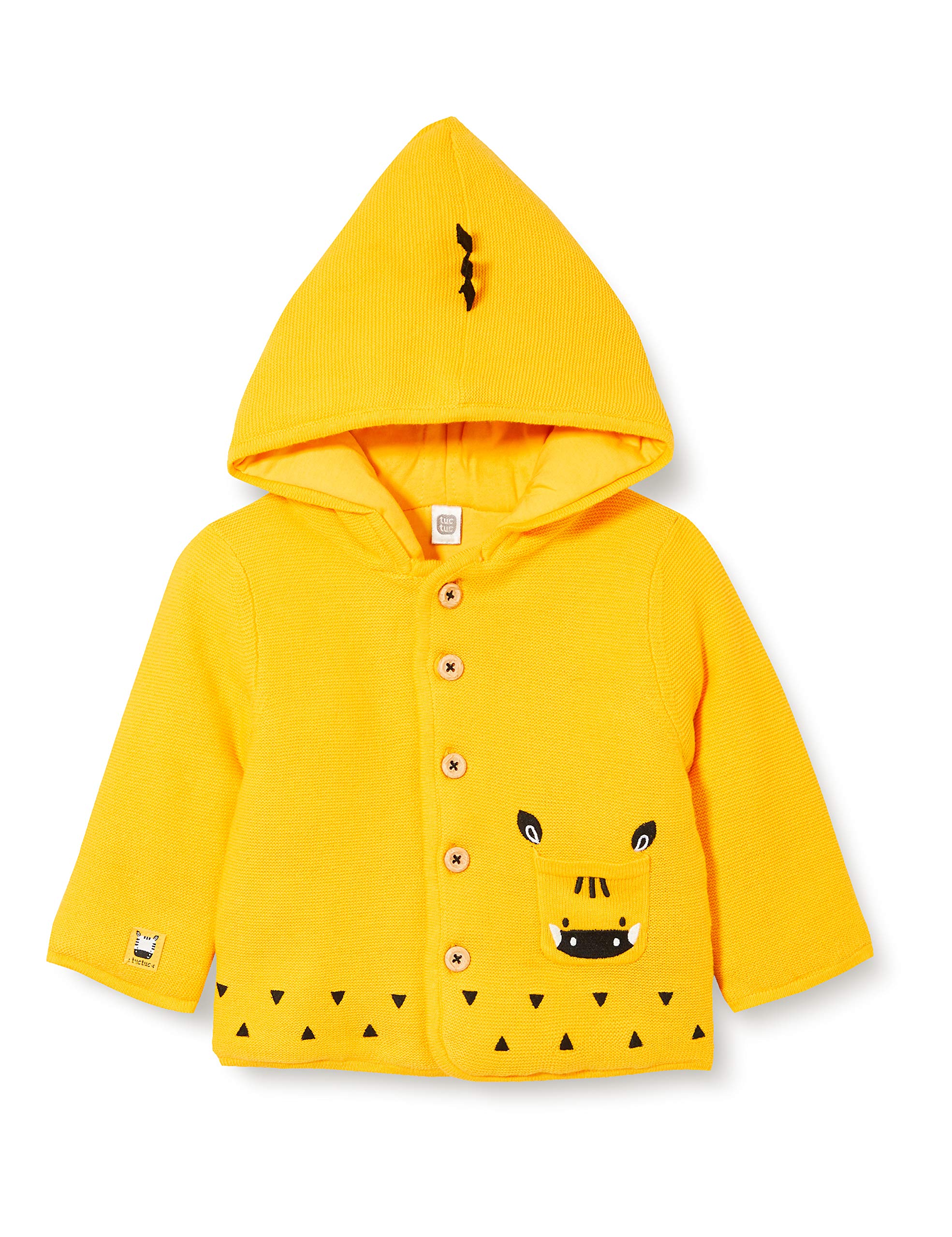 Tuc Tuc Unisex_Baby Chaqueta Tricot Stripes and Dots Vest, Lemon Tree, 9-12M