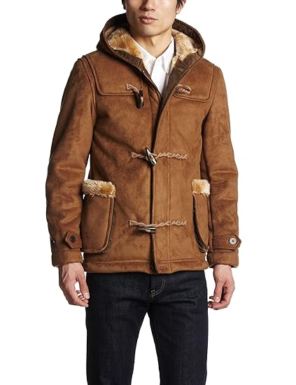 Amazon チャオパニック Ciaopanic フェイクムートンダッフルコート