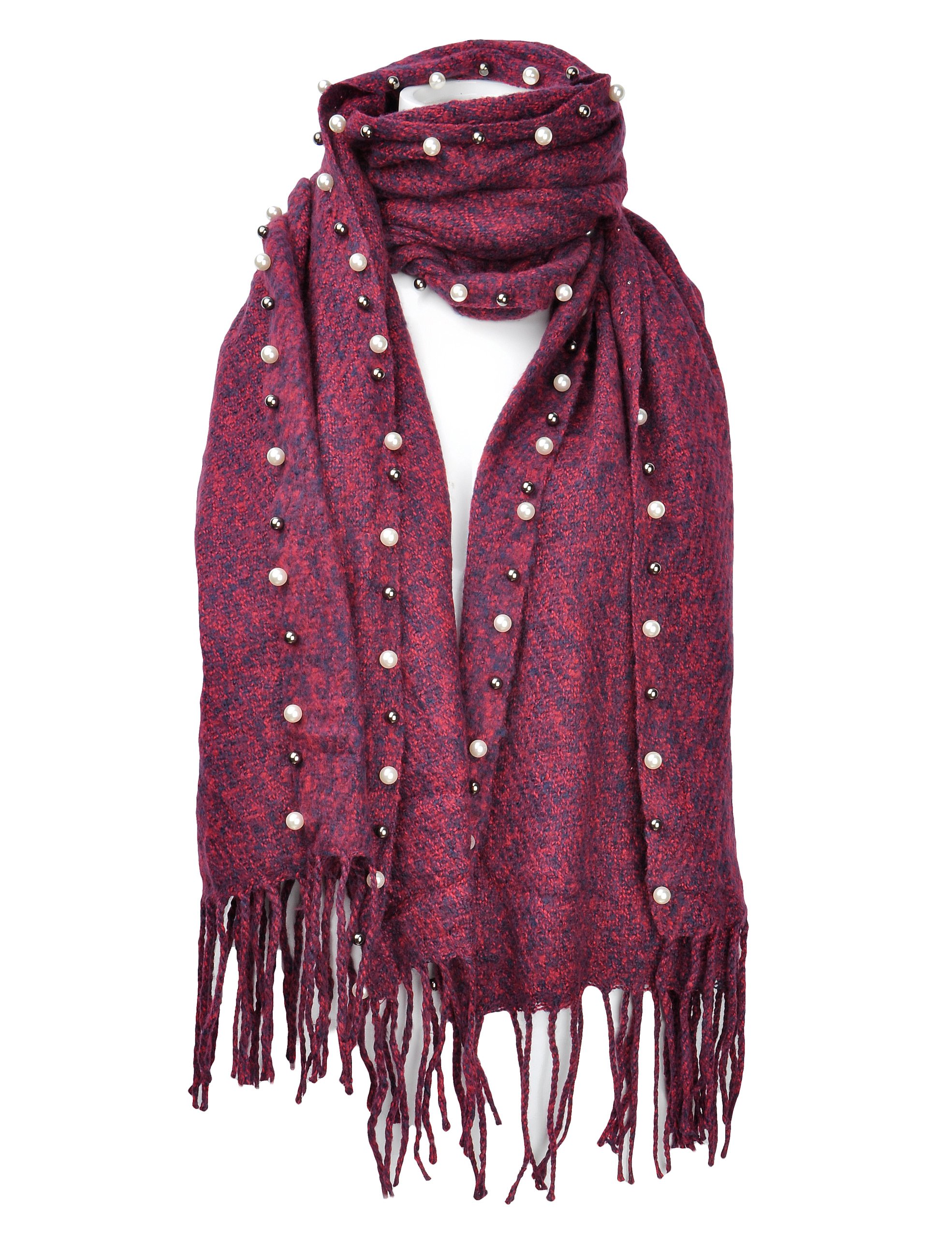 Women's Multifunctional Scarves Cold Weather Shawls Travel Fringe Wraps