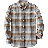 Dubinik® 6 oz Flannel Shirt for Men Plaid Mens Button Down Long Sleeve Shirts Cotton Casual