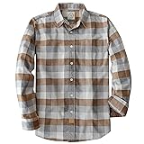 Dubinik® Flannel Shirt for Men Plaid Mens Button