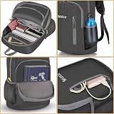 Bekahizar 20L Ultra Lightweight Backpack Foldable Daypack Water Resistant Black view 4
