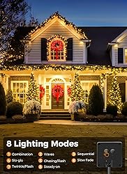 Minetom Solar String Lights Outdoor Waterproof- 40