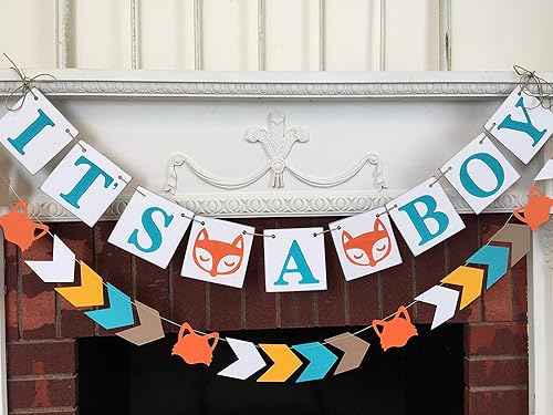 Amazon Com Woodland Fox It S A Boy Baby Shower Decorations