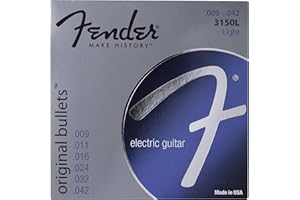 Fender 3150L Original Bullets Pure Nickel Bullet End Electric Guitar Strings - Light