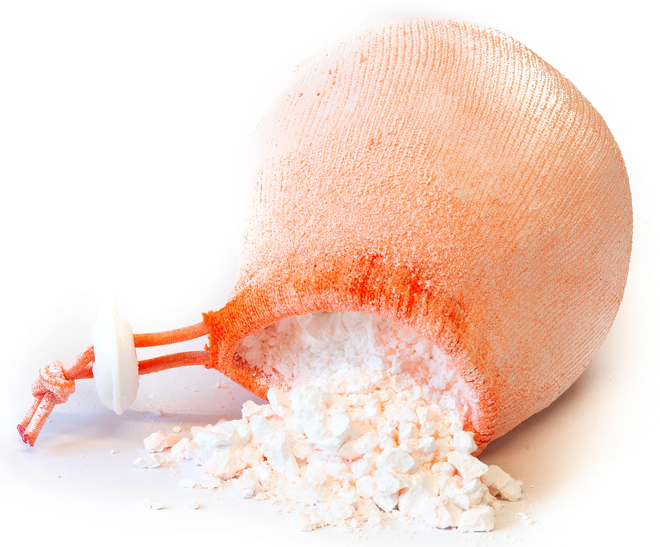 MASSIF Refillable Chalk Ball for Rock Climbing - Made in England - Seven Sisters - Superior Grip for Bouldering Gym Weightlifting Gymnastic Crossfit Sports (Orange)