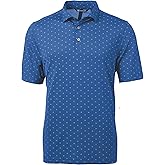 Cutter & Buck Mens Virtue Eco Pique Tile Print Recycled Mens Polo