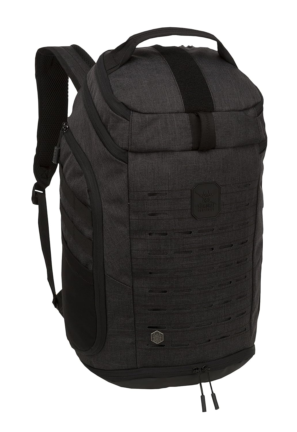 Samurai Tactical Kabuto Day Backpack, Woven Heathered Black Amazon.in