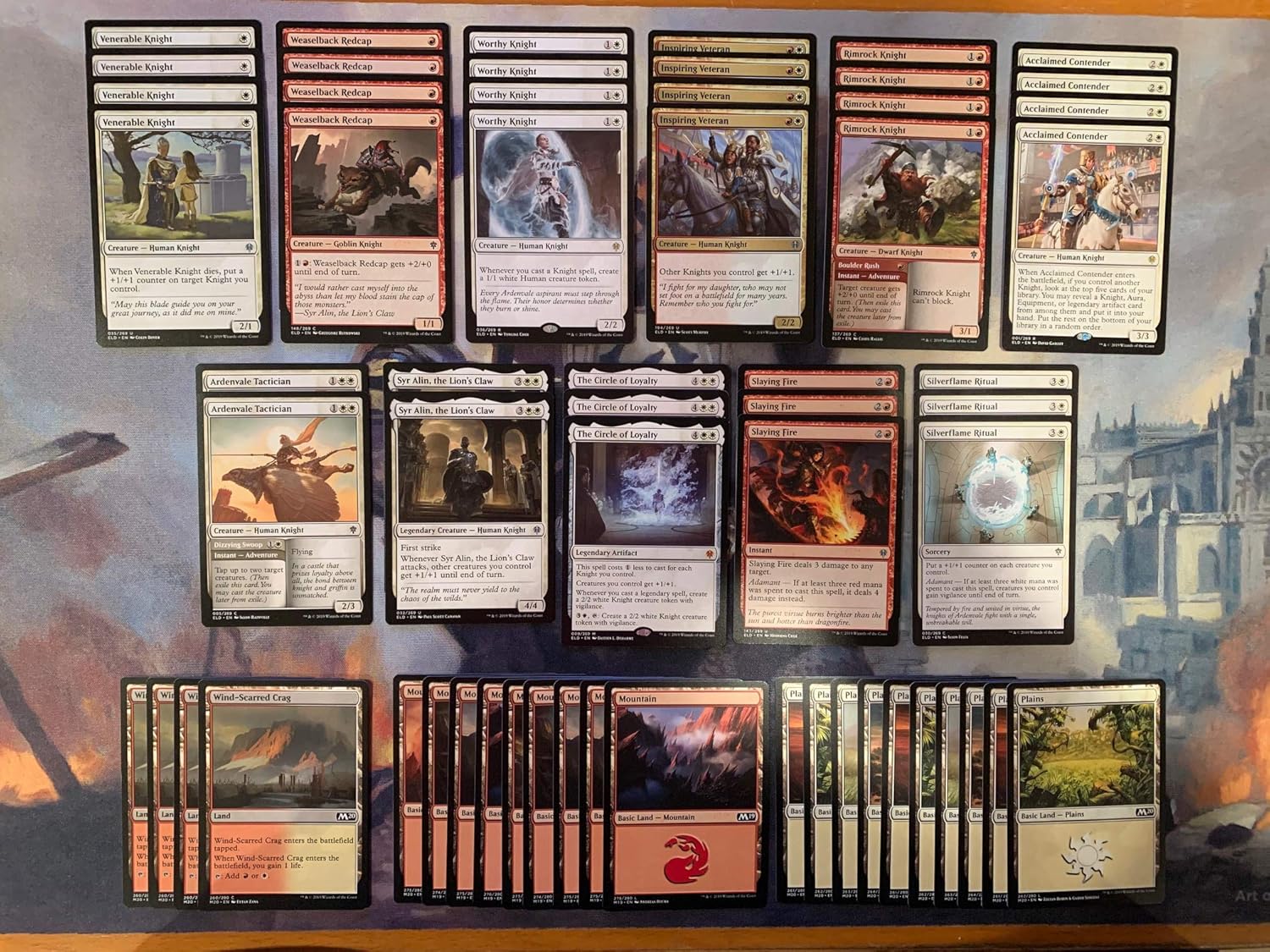 Elite Red White Knight Deck Very Powerful Modern Legal