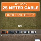Status 25m Heavy Duty Extension Lead Twin Socket Orange 13A Outdoor 14AWG view 4