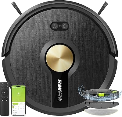 R10 Saugroboter mit Wischfunktion 3-in-1, 6000pa & 160mins Laufzeit