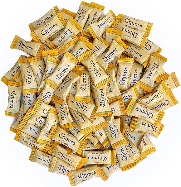 CHIMES MANGO GINGER CHEWS, 1LB BAG