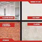 Toupret Quick Fill Fast-Drying Interior Filler 1L One Coat No Shrink view 4