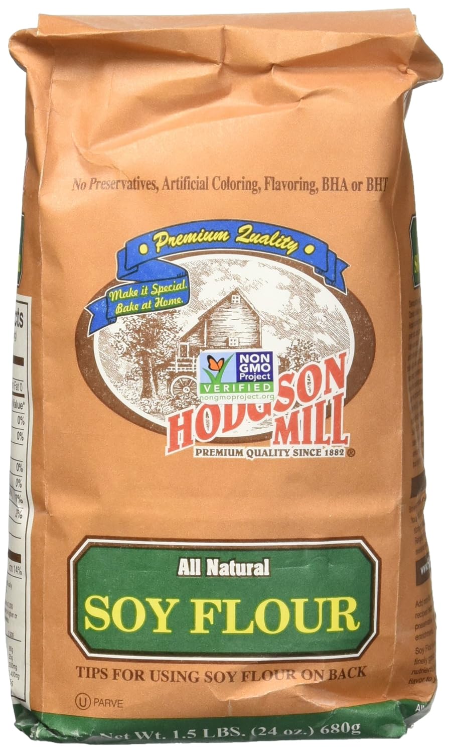 Hodgson Mill Soy Flour, 1.5Pounds (Pack of 6) Flour And