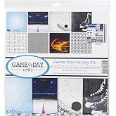 Reminisce Game Day Basketball Scrapbook Paper Kit – 12x12 Inch Premium Paper & Stickers, Acid-Free, Multi-Color