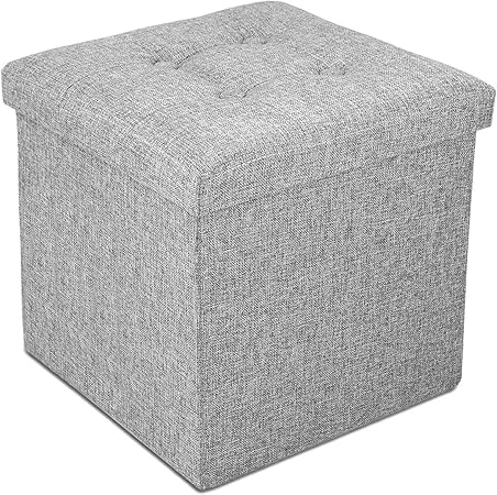 Todeco - Asiento del Reposapiés, Otomana de Almacenamiento Plegable