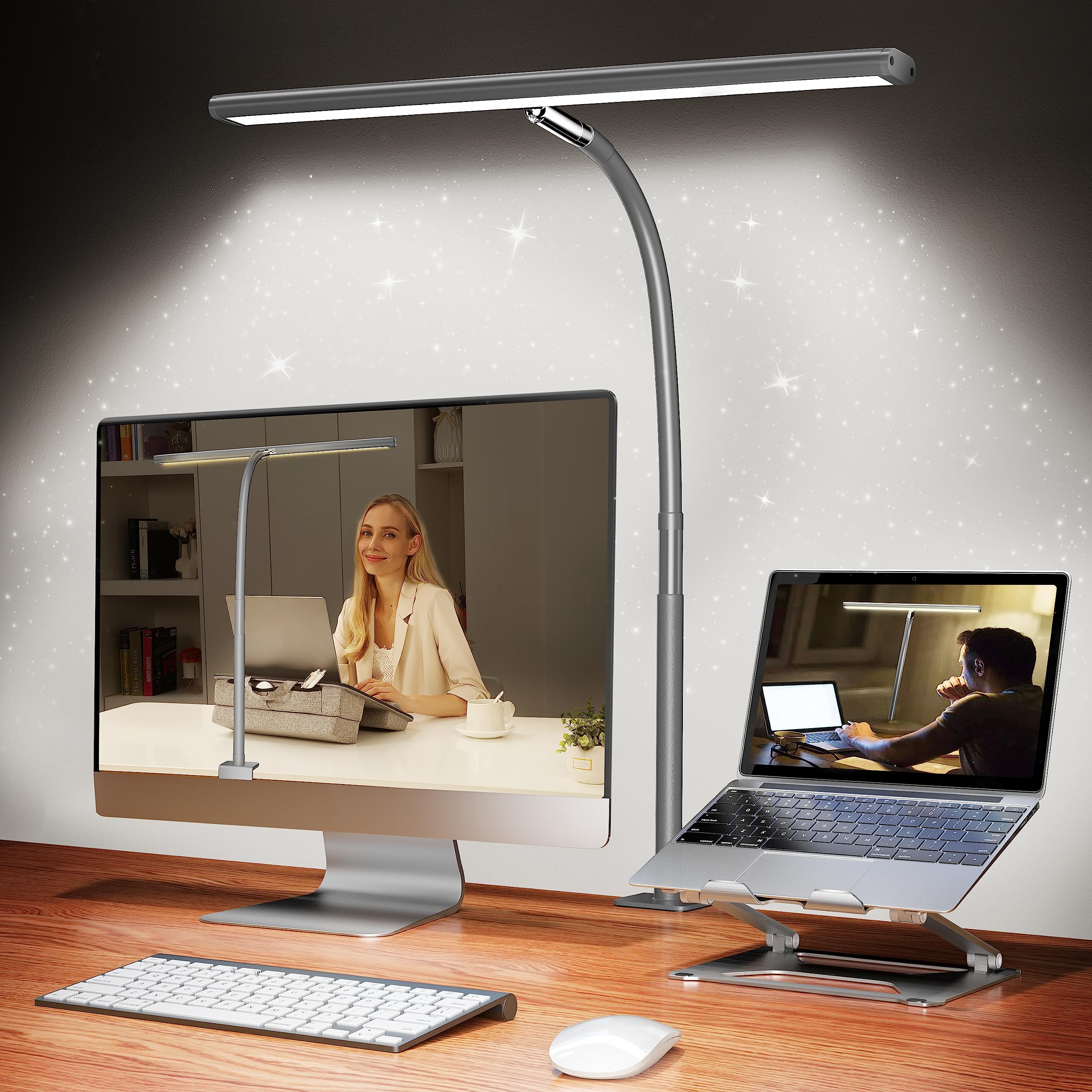 Airlonv LED Desk Lamp for Office Home, Eye-Caring