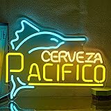 Ylouxrm Pacific Neon Sign Bar Beer Neon Lights for