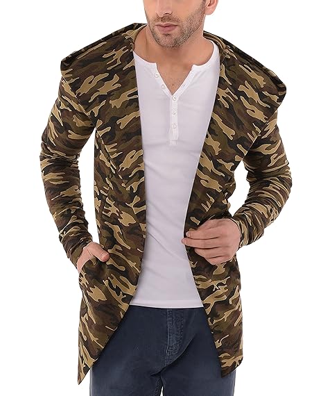 tinted men's cotton blend cardigan