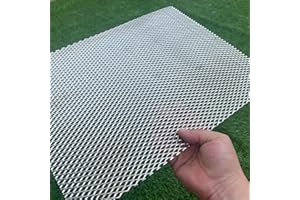 FengYoo 16"x12" Stainless Steel Expanded Metal 19 Gauge 0.2"x0.4" Holes Expanded & Perforated Sheets Metal Grate Screen/Fence Wire/Privacy Fence/Screen Door Mesh/Window Screen Mesh/Rodent Mesh