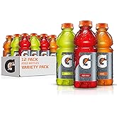 Gatorade Thirst Quencher Sports Drink, Variety Pack, 20oz Bottles, 12 Pack, Electrolytes for Rehydration