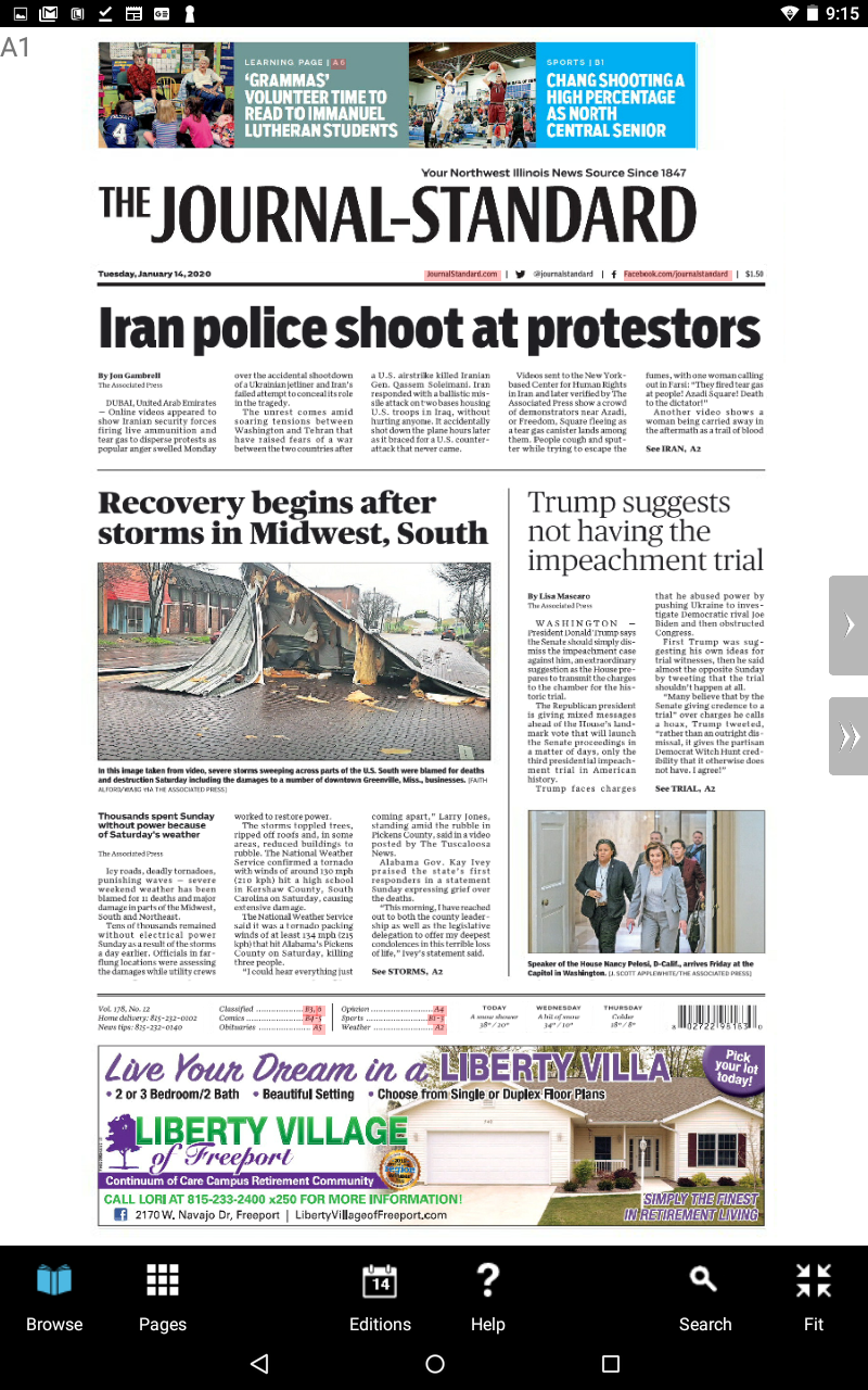 Amazon Com Freeport Journal Standard Eedition Appstore For Android