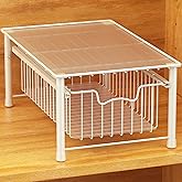 Simple Houseware Stackable Basket Drawer, White