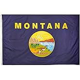 Annin Flagmakers Montana State Flag USA-Made to Official State Design Specifications, 4 x 6 Feet (Model 143170)