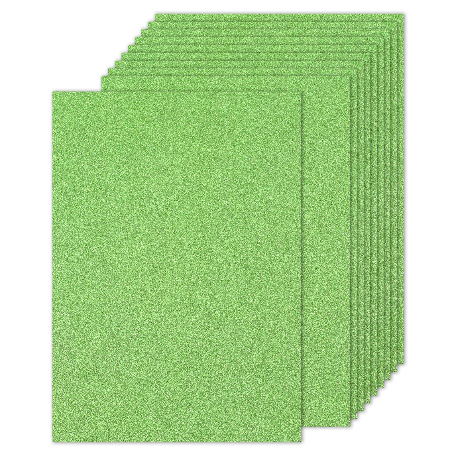 PATIKIL 20Sheets Light Green Glitter Cardstock Paper, A4(8.3x11.7 Inch) 250gsm Premium Sparkly Paper Craft Cardstock Paper for Scrapbook Card Making DIY Art Projects Wedding Party