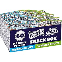 Welch's Fruit Snacks, Mixed Fruit &amp; Summer Fruits Variety Pack, Great for School Lunches, Bulk Pack, Individual Single Serve