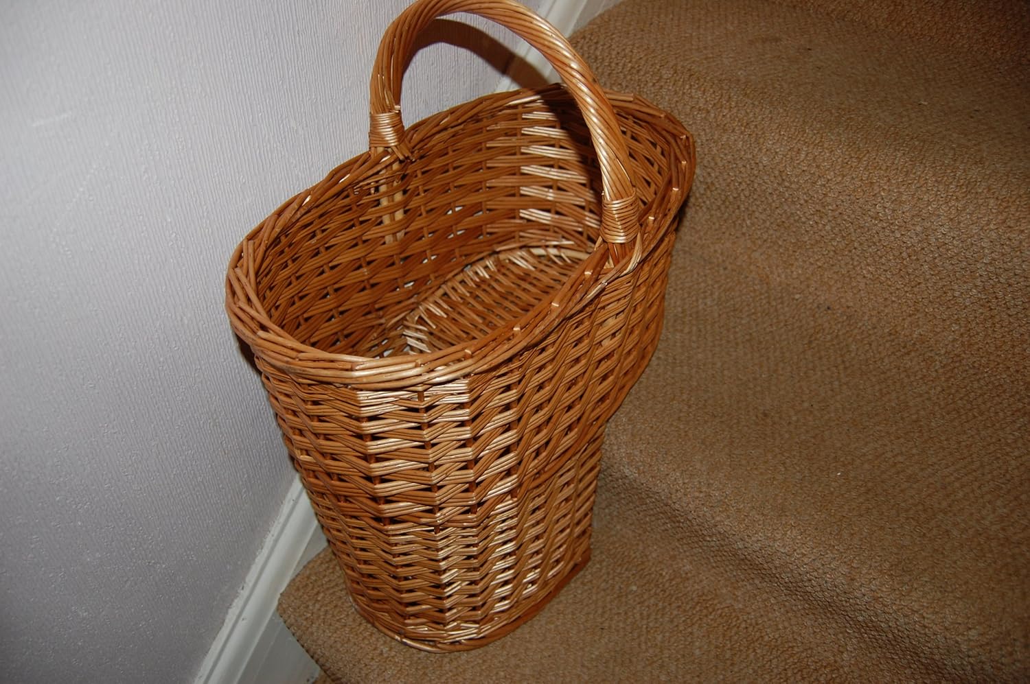 Wicker Stair Basket Amazon.co.uk Kitchen & Home