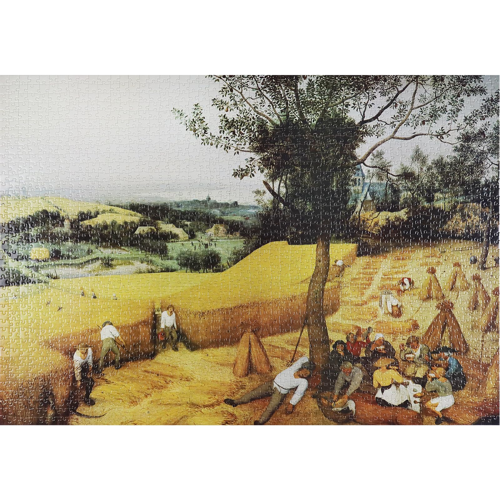 MISITU 2000 Pieces Puzzles for Adults, "The Harvesters" by Pieter Bruegel, Art Jigsaw Home Decor — image 1