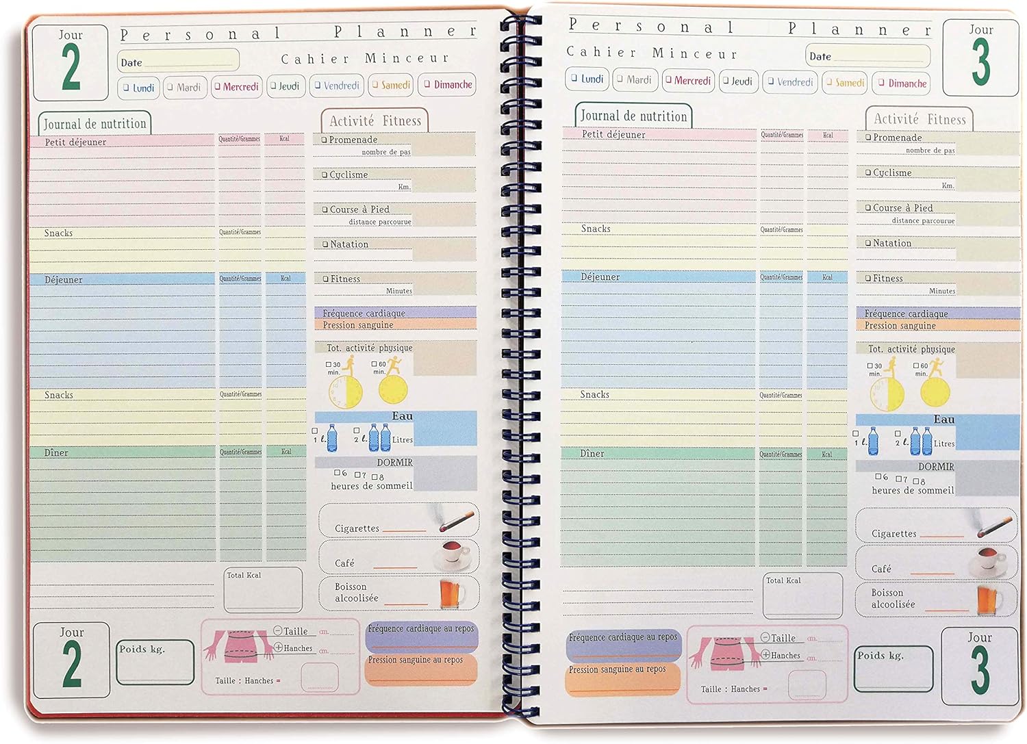 Diat Diat Tagebuch Lebensmittel A4 21 X 30 Cm Franzosisch Amazon De Burobedarf Schreibwaren