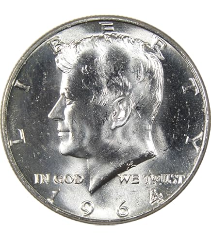1964 P, D Kennedy Half Dollar 90% Silver 2 Coin Set Half Dollar