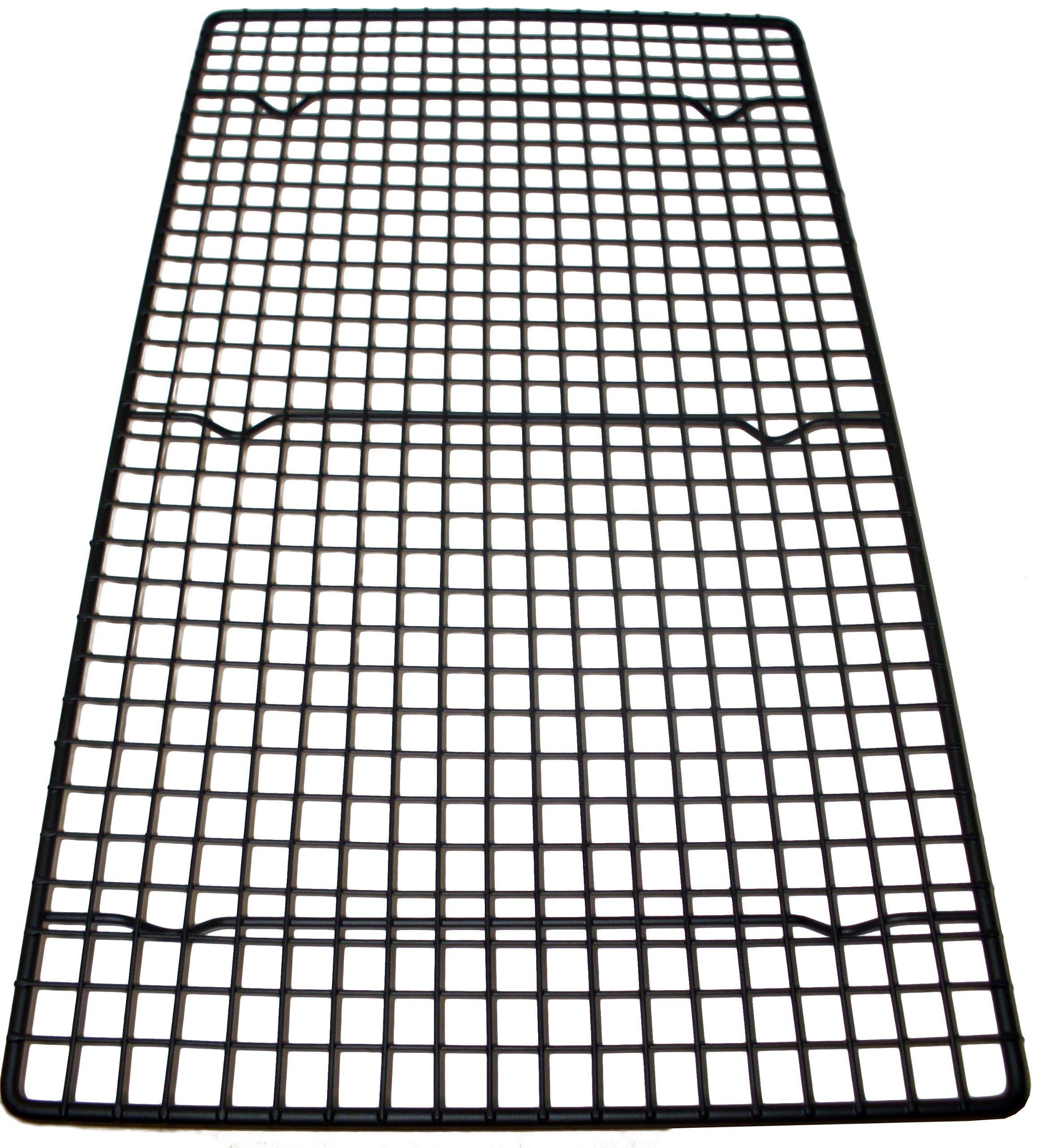 Southern Homewares Oversized Wire Baking Cooling Non-Stick Rack, 18" x 10", Black Cookie Pan