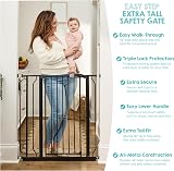 Regalo Easy Step Walk Thru Baby Safety Gate with Extension Kit Black view 5