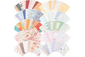 TENARE 500 Sheets Vintage DIY Scrapbook Aesthetic Paper Supplies Decorative Paper Material for DIY Scrapbook Journal Photo Album Crafts(3.35 x 2.17 Inches,Stylish Style)