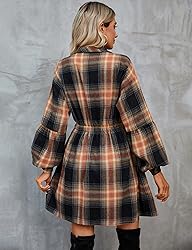 Blooming Jelly Womens Plaid Shirts Flannel Long
