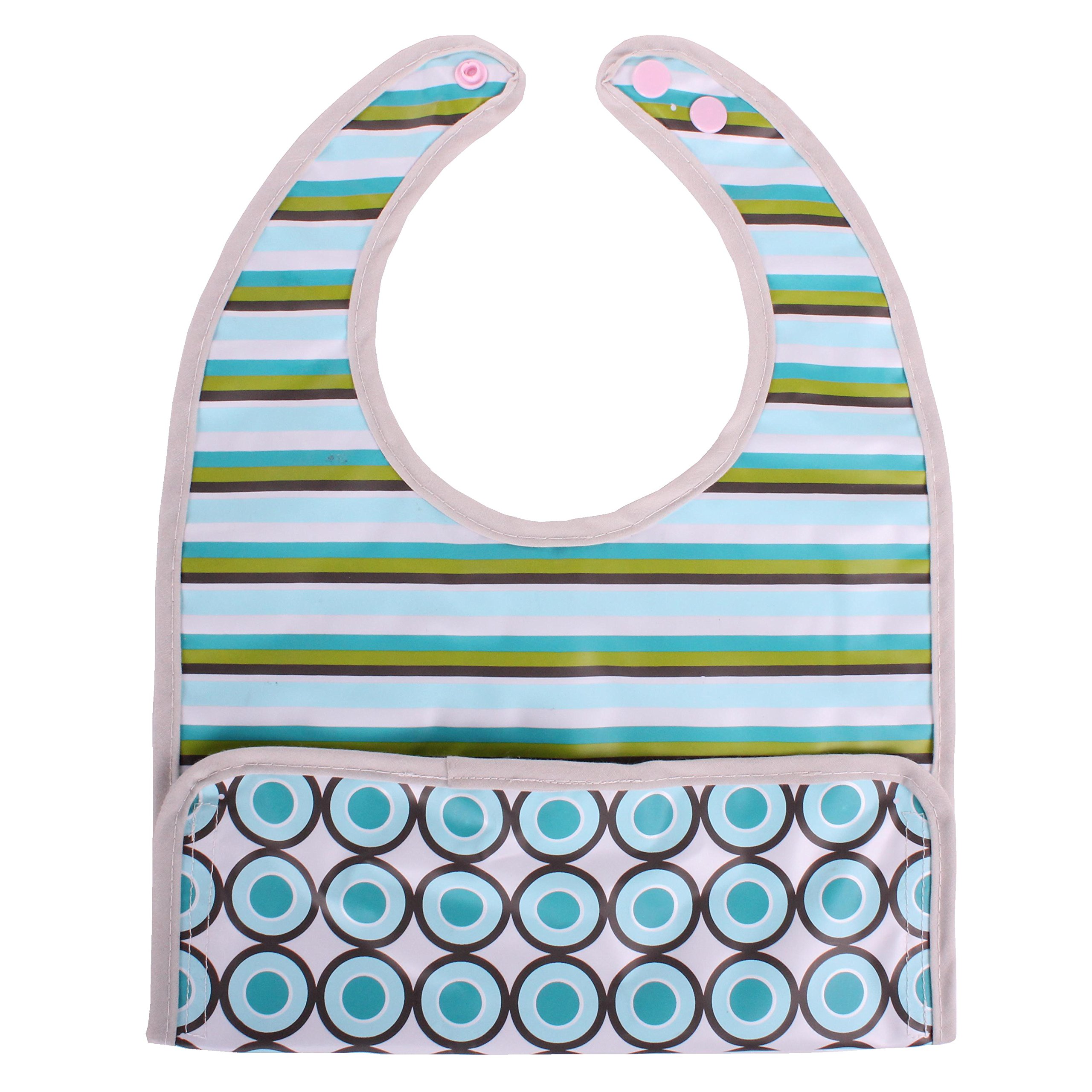 Minene UK Crumb Catcher Bib Strips (Turquoise)