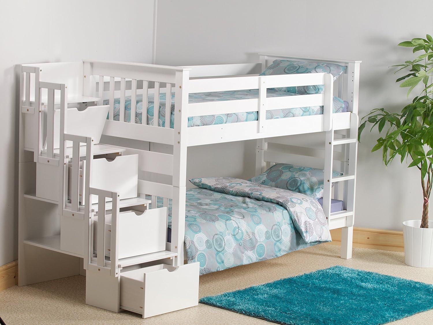 Letto A Castello Con Scala A Cassetti Letto Castello Scala Laterale - Letto A Castello Con Scala Contenitore