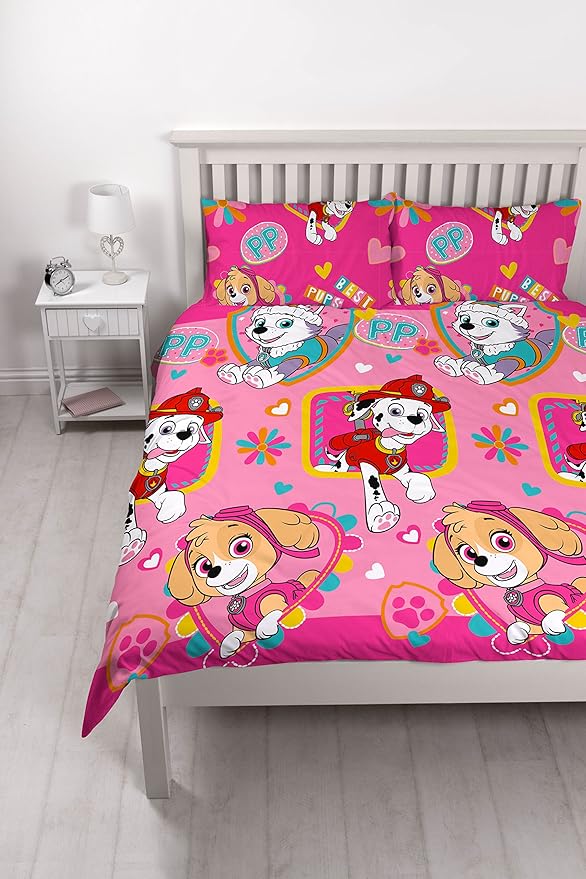 Paw Patrol Forever' Double Duvet SetRepeat Print Design, Microfibre
