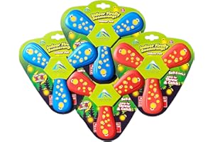 Indoor Firefly Boomerang 4 Pack - Light Foam for Safe, Indoor Boomerang Fun!