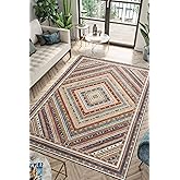 Keen Home Design 3x5 Rug - Machine Washable Entry Rug with Non-Slip Backing, Ideal for Enteryway, Kitchen, Bathroom, Laundry Room - Vintage, Easy Clean, Durable, Low Pile Rug - (3' x 5')