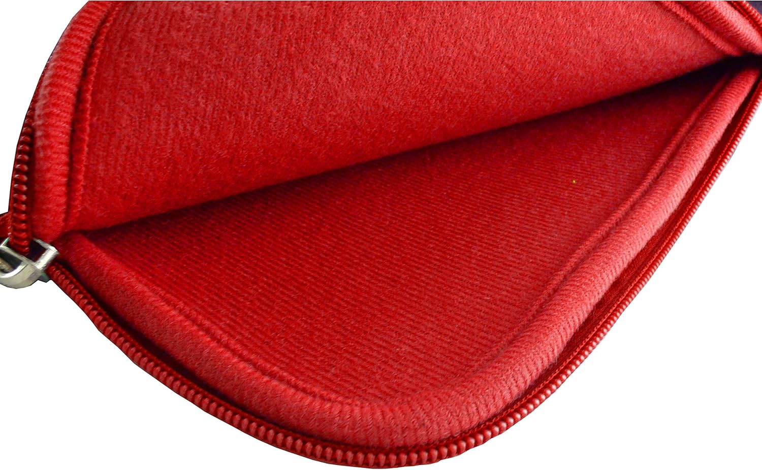 Emartbuy Dark Grey/Red 11.6-12.2 Inch Water Resistant Neoprene Soft Zip Case Cover Sleeve With Red Interior & Zip Compatible with Laptops Listed Below - Image 5