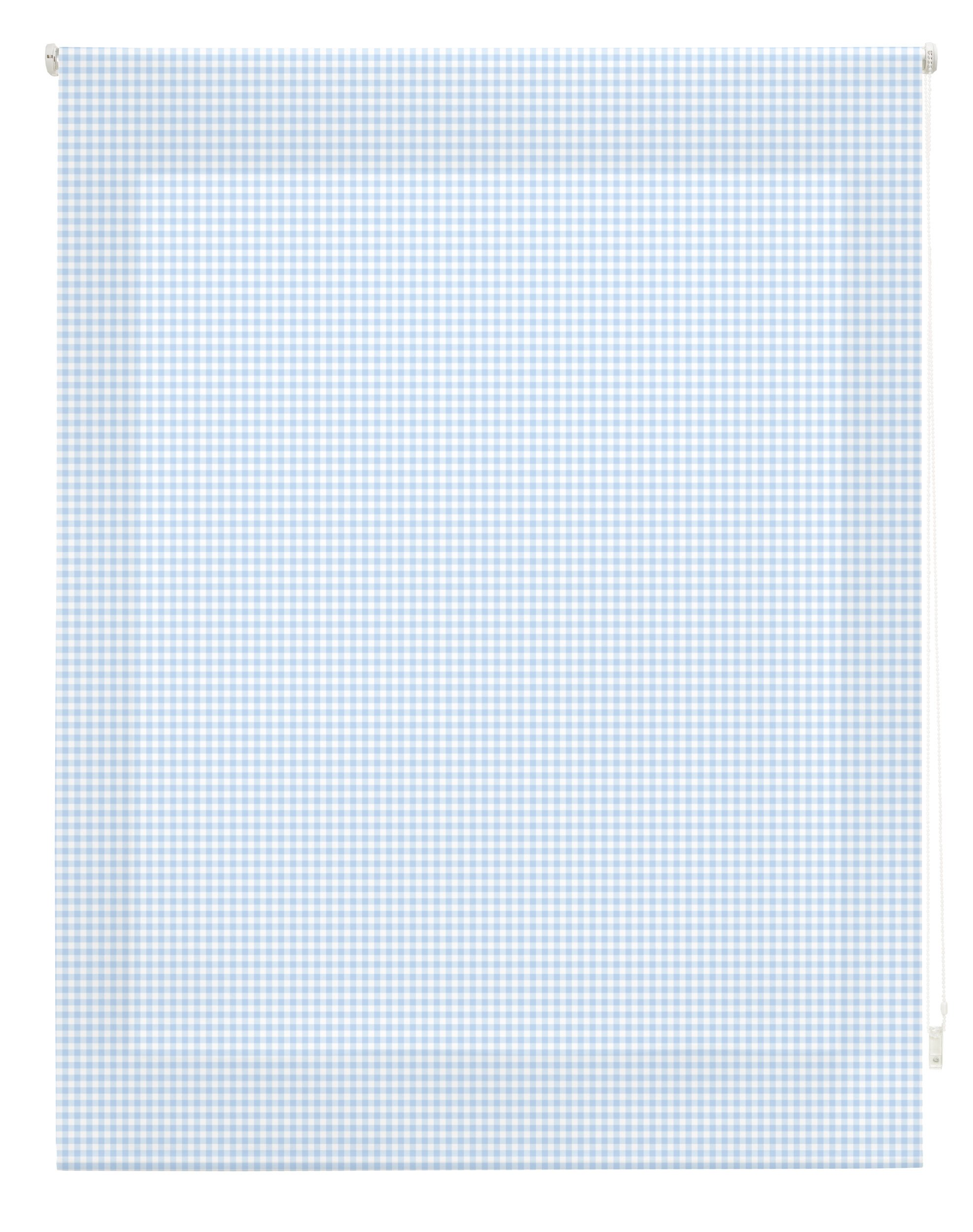 blindecor Vichy Roller, Fabric, Celestial, 100 x 180 cm