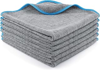 LICARGO® Lackschonende Mikrofasertücher mit 380 GSM - extrem saugstark und schonend weich - fusselfreie Poliertücher für die Pflege von Auto und Motorrad - Auto Microfasertücher - 40 x 40 cm (6)