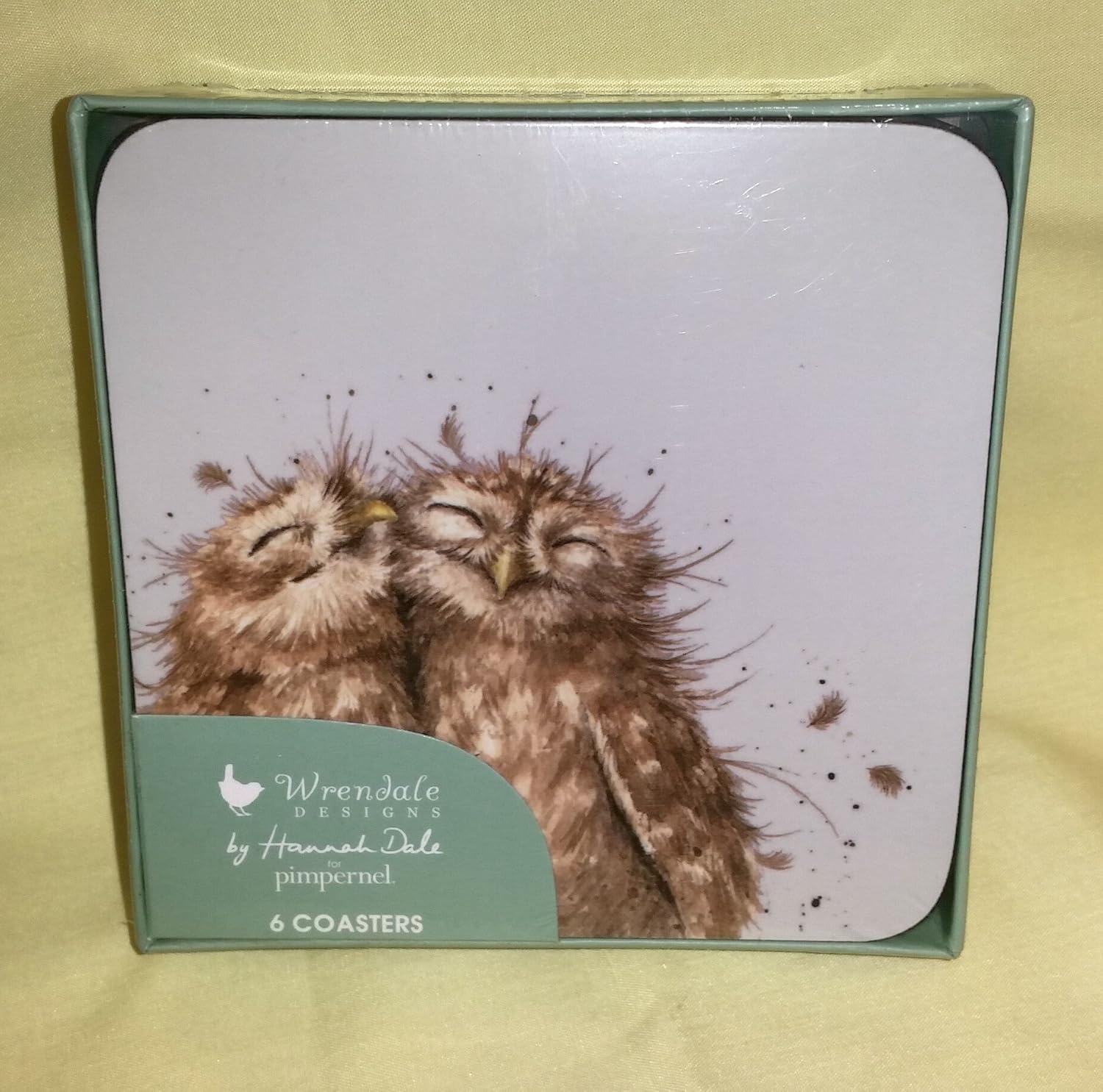 Wrendale Owl Coasters, Set of 6 Amazon.co.uk Kitchen & Home