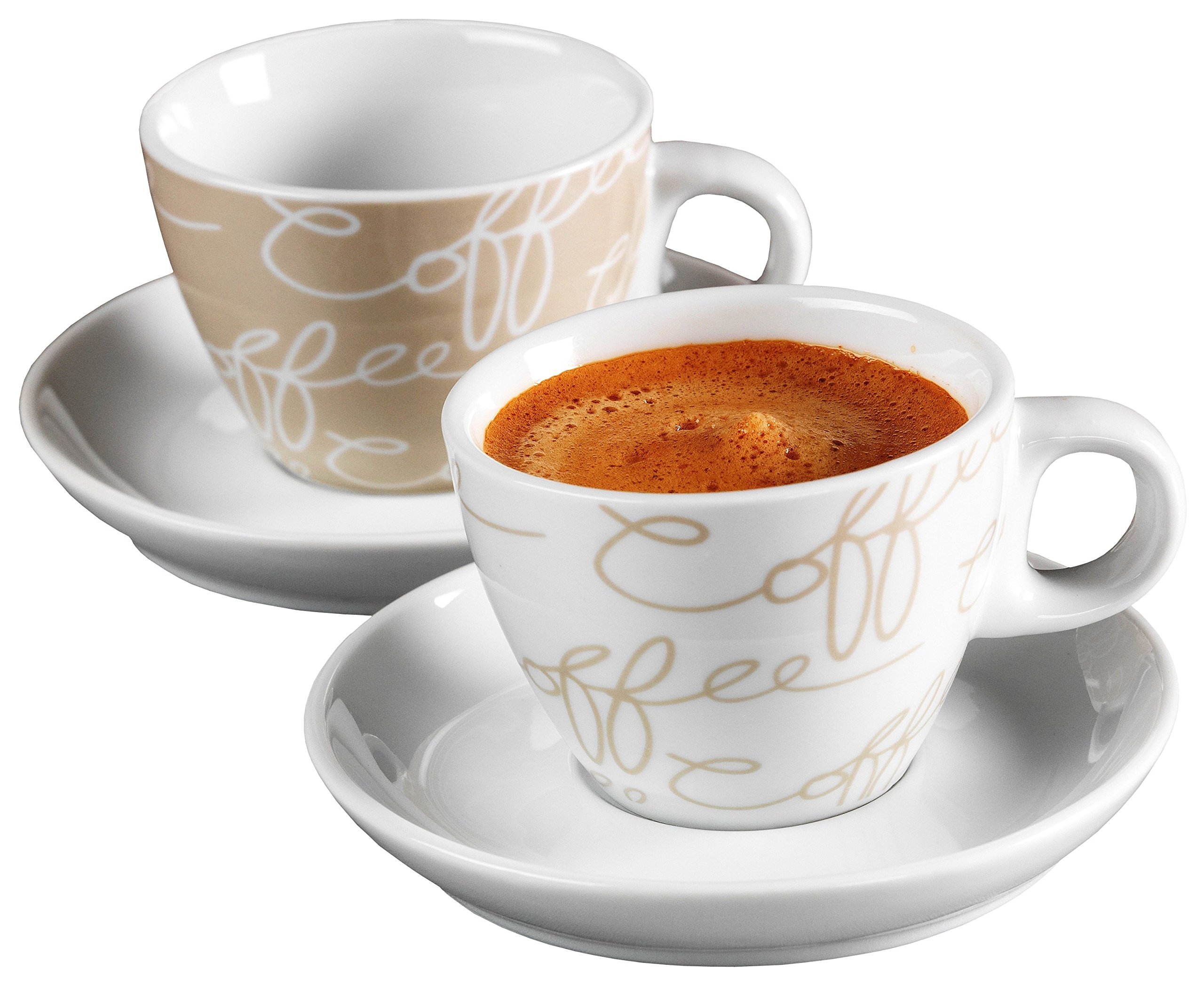 Ritzenhoff & Breker Cornello Espresso Set 4 Pieces Cream 80 ml