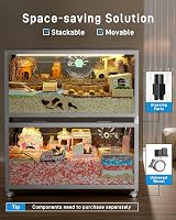 Hamster Cage 3.0 Large Metal Stackable 100L x 50W x 52H cm view 4